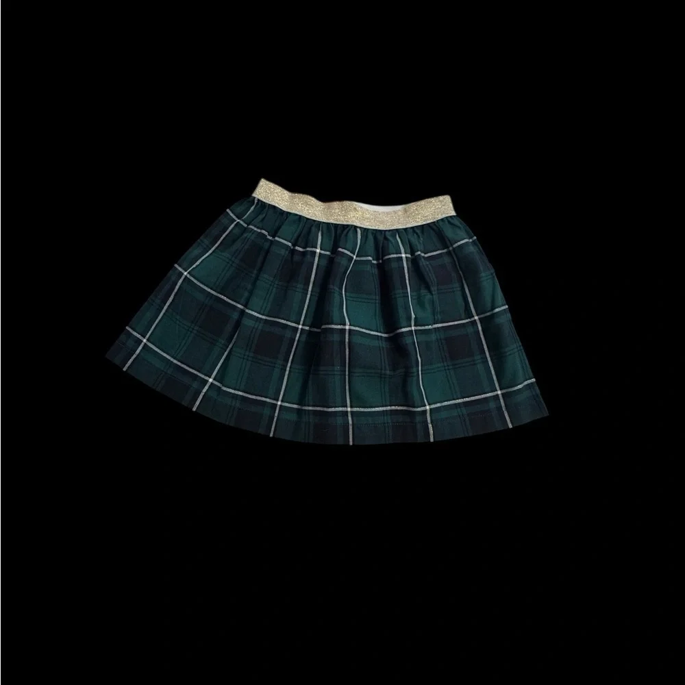 Green plaid skirt, 3T carters